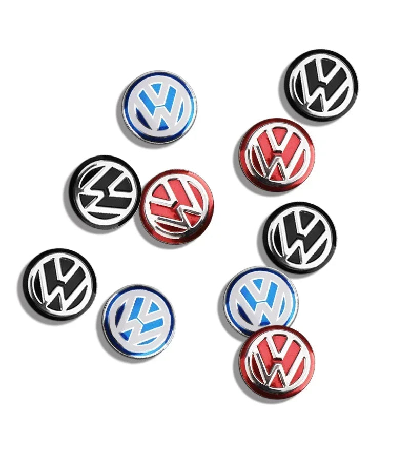 14mm Car Key Badge Emblem Replacement Car Key Stickers For Volkswagen VW Polo Passat B5 B6 B7 T4 T5 Golf 4 5 6 Tiguan Jetta GTI