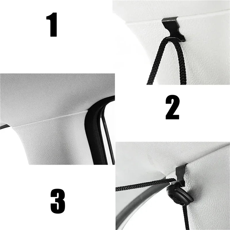 Universal Car Privacy Curtains Between Rear Seat Privacy Protection Sun Shades Side Window Covers for Taxi Car Travel Accessorie
