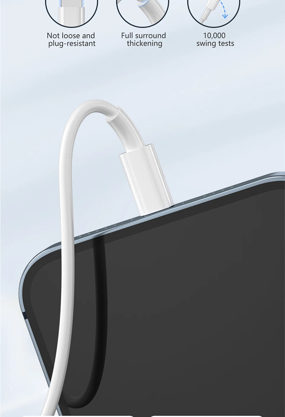 For APPLE USB Cable For iPhone 13 12 11 14 Pro Max XR X XS Max 6S 6 7 8 Plus iPad iPhone Charger Fast Charging Cable Accessories