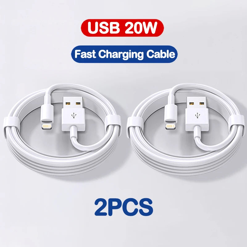 For APPLE USB Cable For iPhone 13 12 11 14 Pro Max XR X XS Max 6S 6 7 8 Plus iPad iPhone Charger Fast Charging Cable Accessories