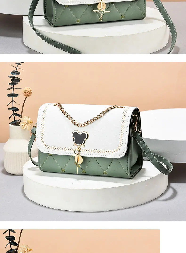 Disney cute Mickey Women's Crossbody Shoulder Bag Luxury Brand Fashion Girls' Handbag High Quality Multifunctional Women's Bag