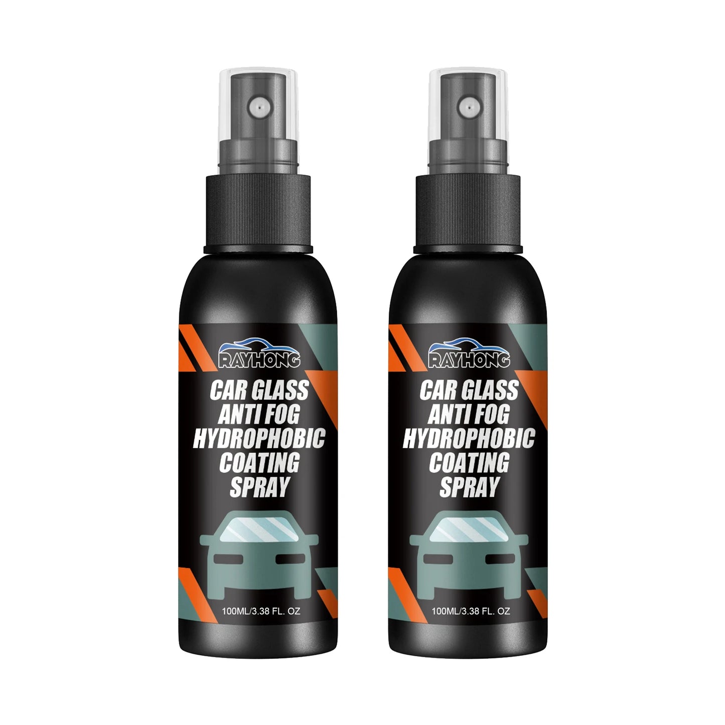 Hydrophobic Windshield Spray - Water Repellent Anti-Fog Coating for Car & Mirrors,Quick-Drying Streak-Free Protection & Cleaning
