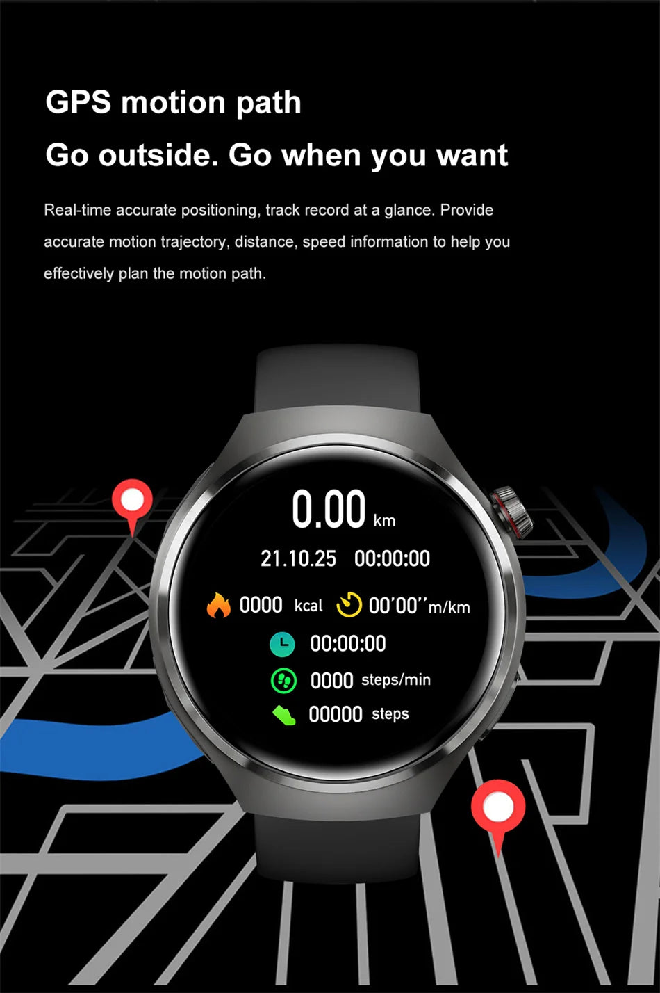 2025 New for HUAWEI Original Premium GPS Smart Watch TWS 2 in 1 NFC Bluetooth Call Earphone Heart Rate Waterproof Smart Bracelet