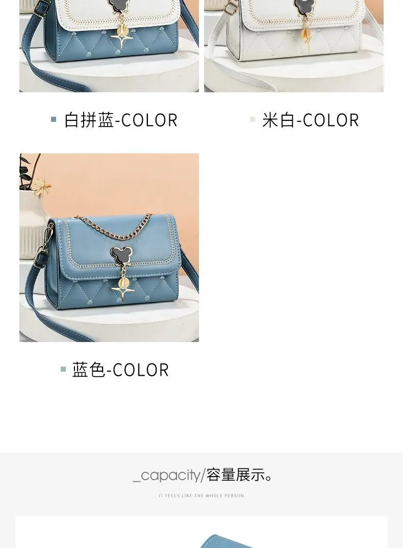 Disney cute Mickey Women's Crossbody Shoulder Bag Luxury Brand Fashion Girls' Handbag High Quality Multifunctional Women's Bag