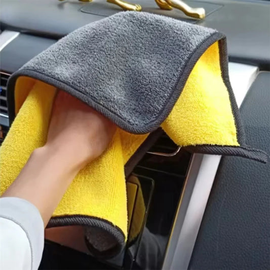 1/2/5 pcs ultra-fine fiber cleaning towels car cleaning cloth professional details car drying and washing towel accessories