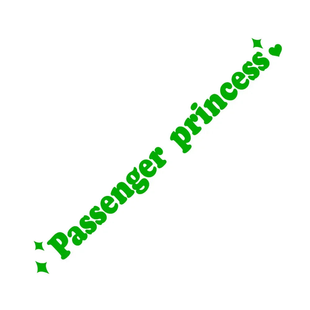 Passenger Princess Car Sticker Cute Car Mirror Sticker Princess Car Sticker Self-adhesive Rearview Mirror for Suv