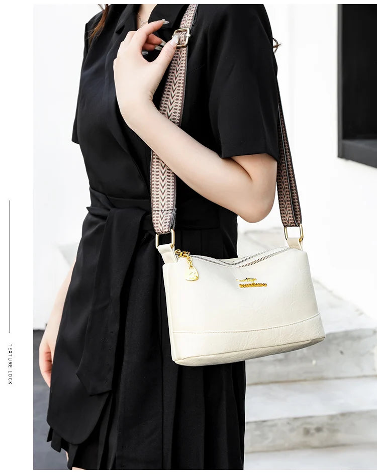 Sac A Main High Quality Soft Leather Luxury Purses And Handbags Female Bags Designer Multilayer Women Shoulder Crossbody Bags