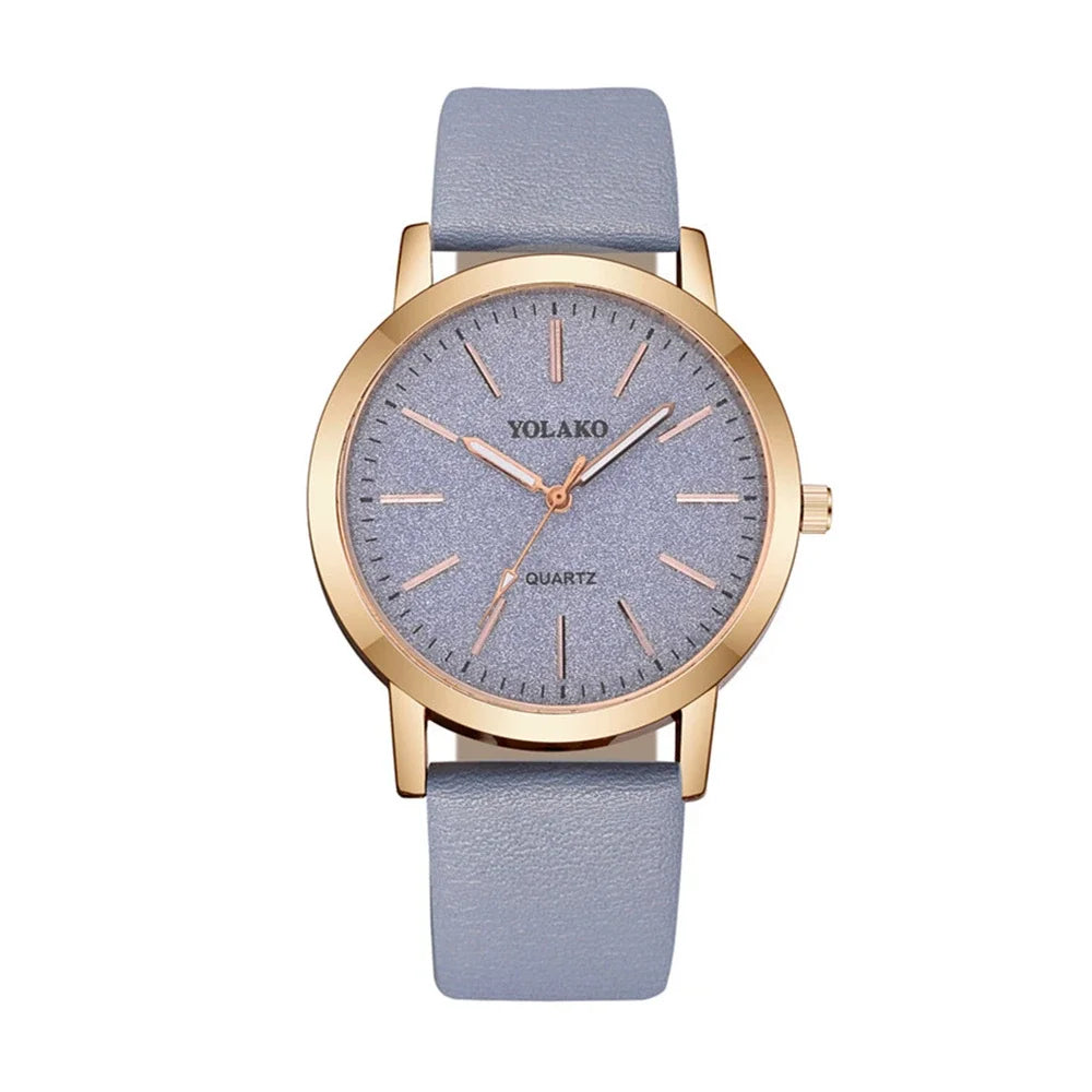 Fashion Women Leather Quartz watch