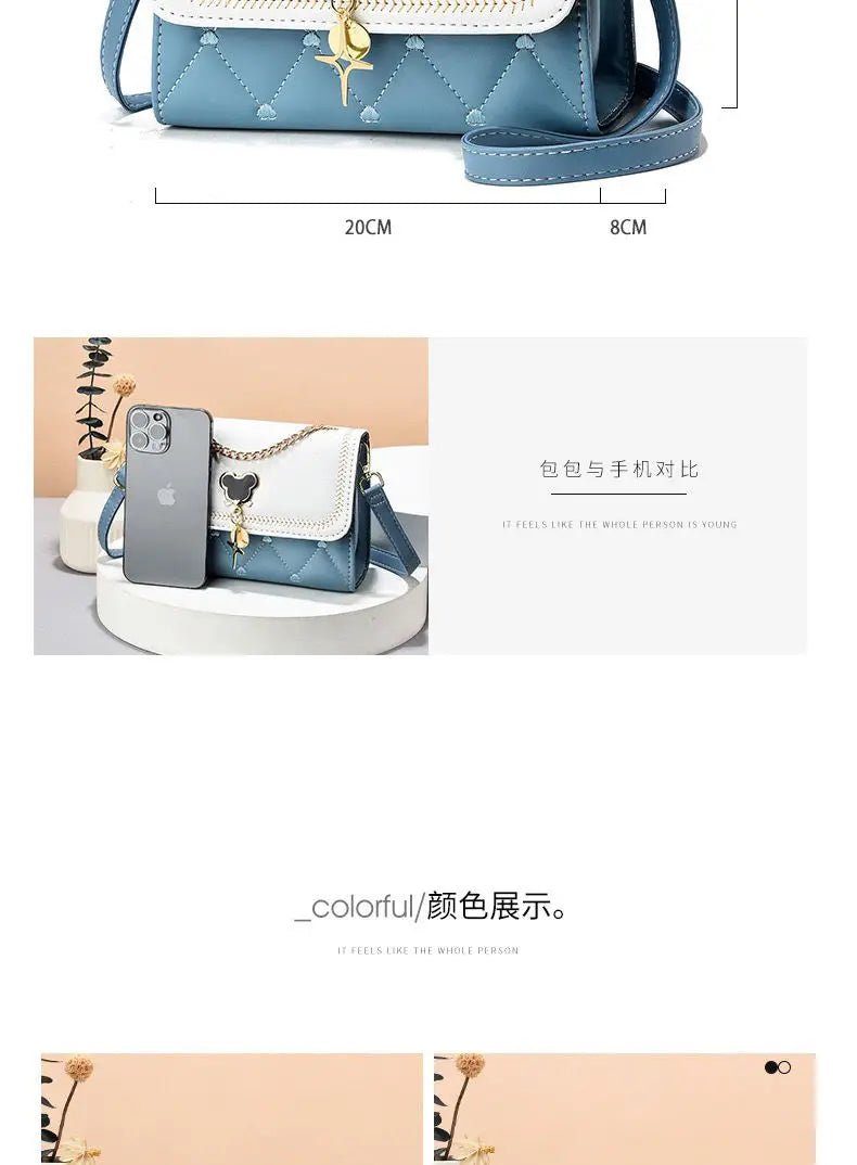 Disney cute Mickey Women's Crossbody Shoulder Bag Luxury Brand Fashion Girls' Handbag High Quality Multifunctional Women's Bag