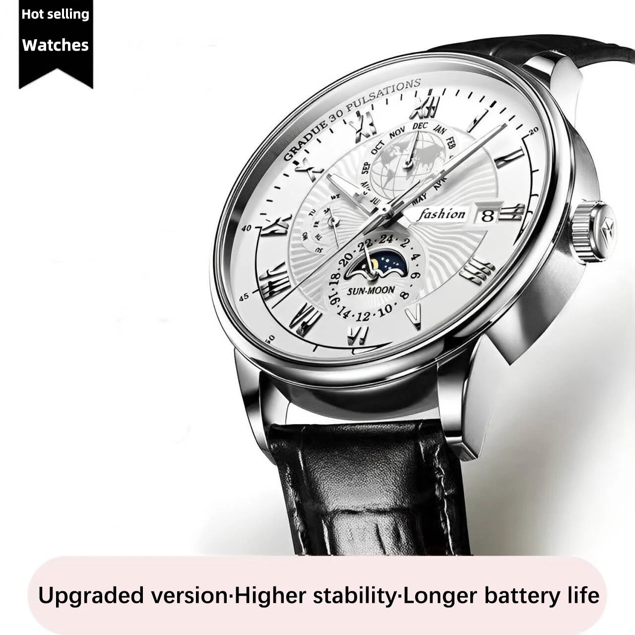 China Brand ACHENGY Men Watch Fashion Top Luxury Sport Men's Wristwatch Waterproof Luminous Leather Date Quartz Watches Manclock