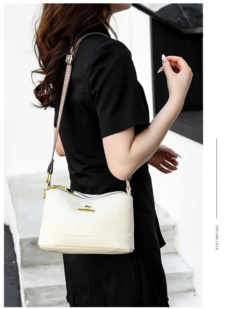 Sac A Main High Quality Soft Leather Luxury Purses And Handbags Female Bags Designer Multilayer Women Shoulder Crossbody Bags