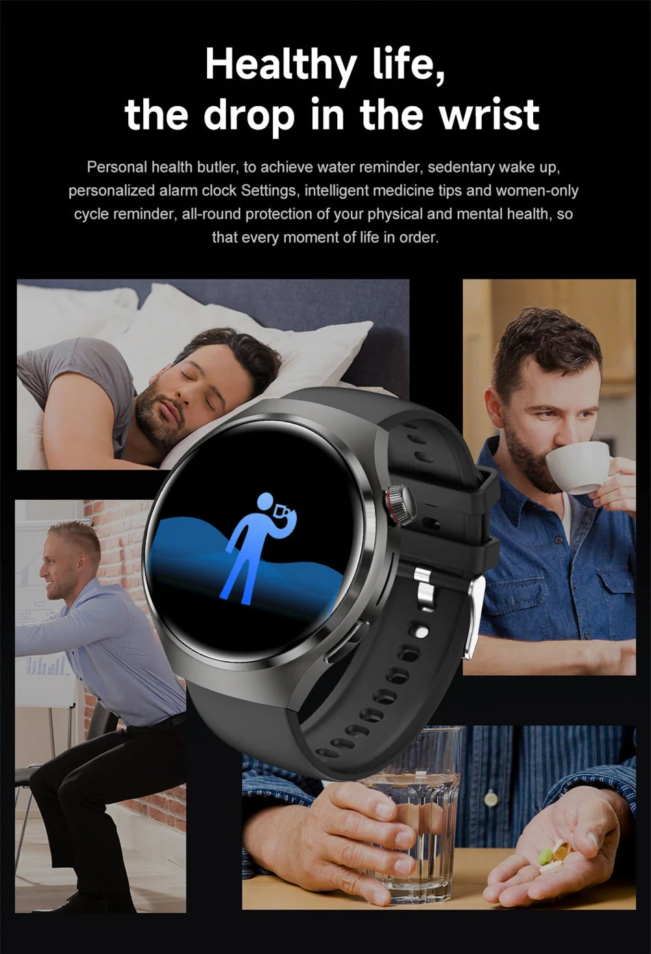 2025 New for HUAWEI Original Premium GPS Smart Watch TWS 2 in 1 NFC Bluetooth Call Earphone Heart Rate Waterproof Smart Bracelet