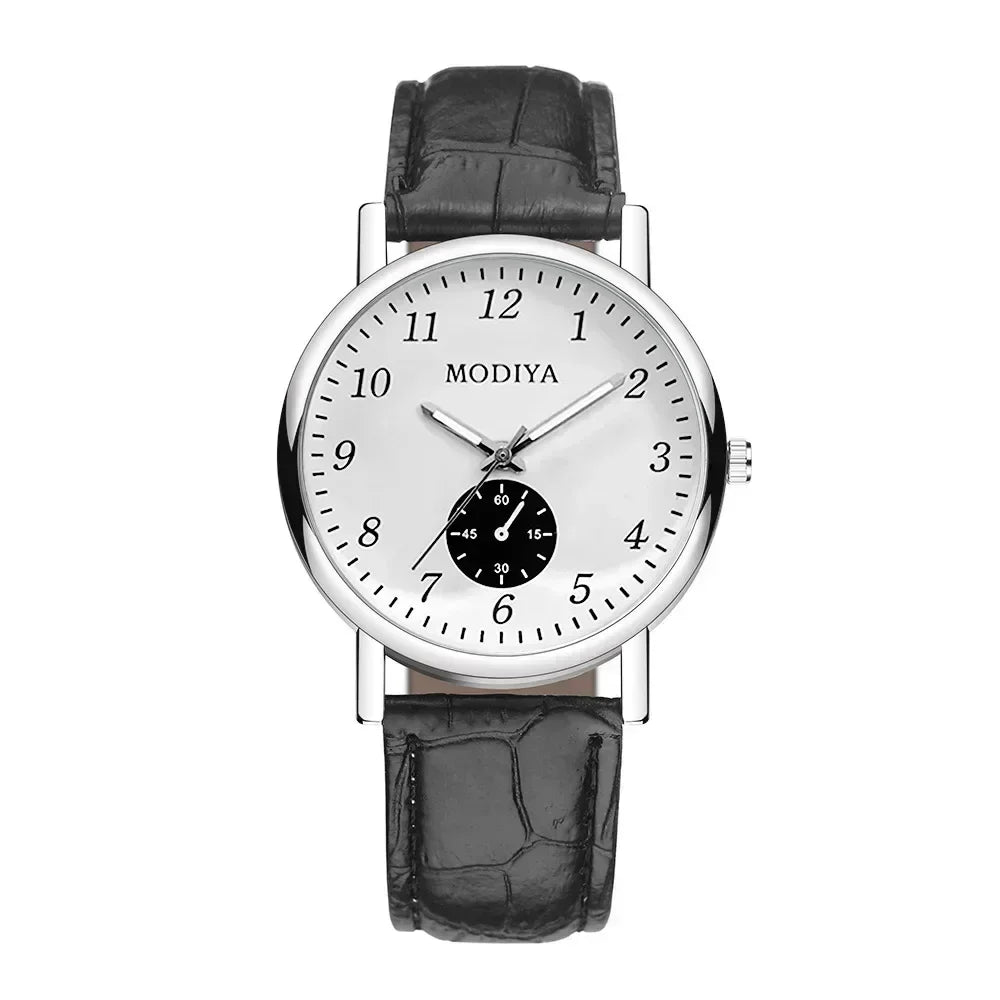 Men Watches Business Wrist Watch Luxury Leather Strap Analog Watches Quartz Wristwatches Clock Men Women Casual Simple Watch