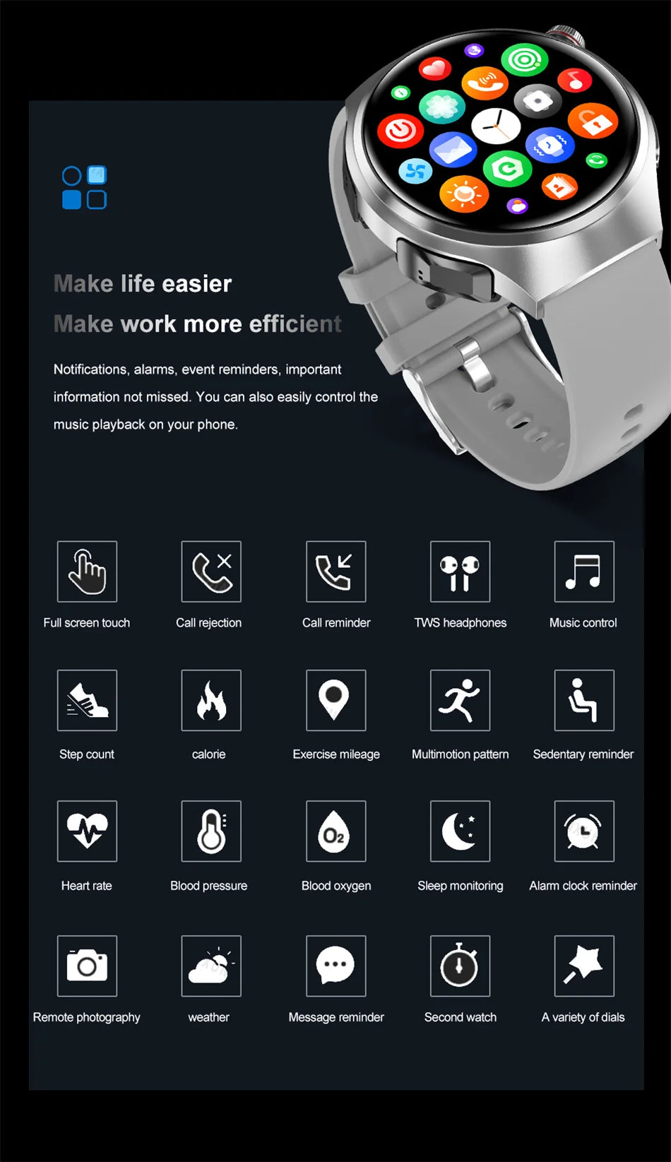 2025 New for HUAWEI Original Premium GPS Smart Watch TWS 2 in 1 NFC Bluetooth Call Earphone Heart Rate Waterproof Smart Bracelet