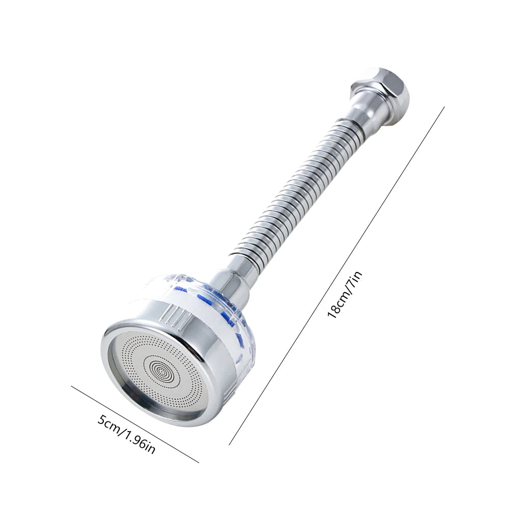Kitchen Faucet Water Filter Pressurized Sink Filter Water Purifier 360° Tap Splash Proof Faucet Aerator Extender for Bathroom