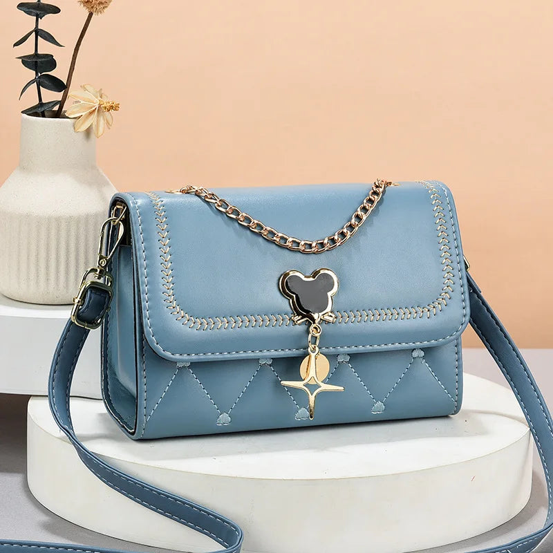 Disney cute Mickey Women's Crossbody Shoulder Bag Luxury Brand Fashion Girls' Handbag High Quality Multifunctional Women's Bag
