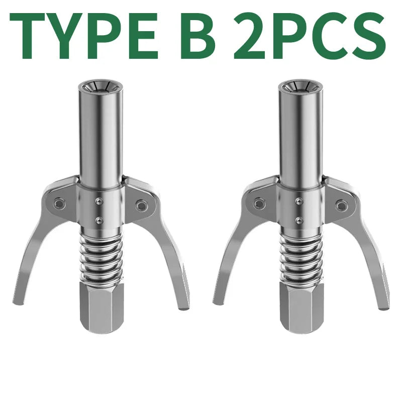 Grease Guns Coupler Heavy-Duty Oil Injector Pump Syringe Lubrication Nozzle Tooling Manual Greaser Fat Press Tip Car Accessories
