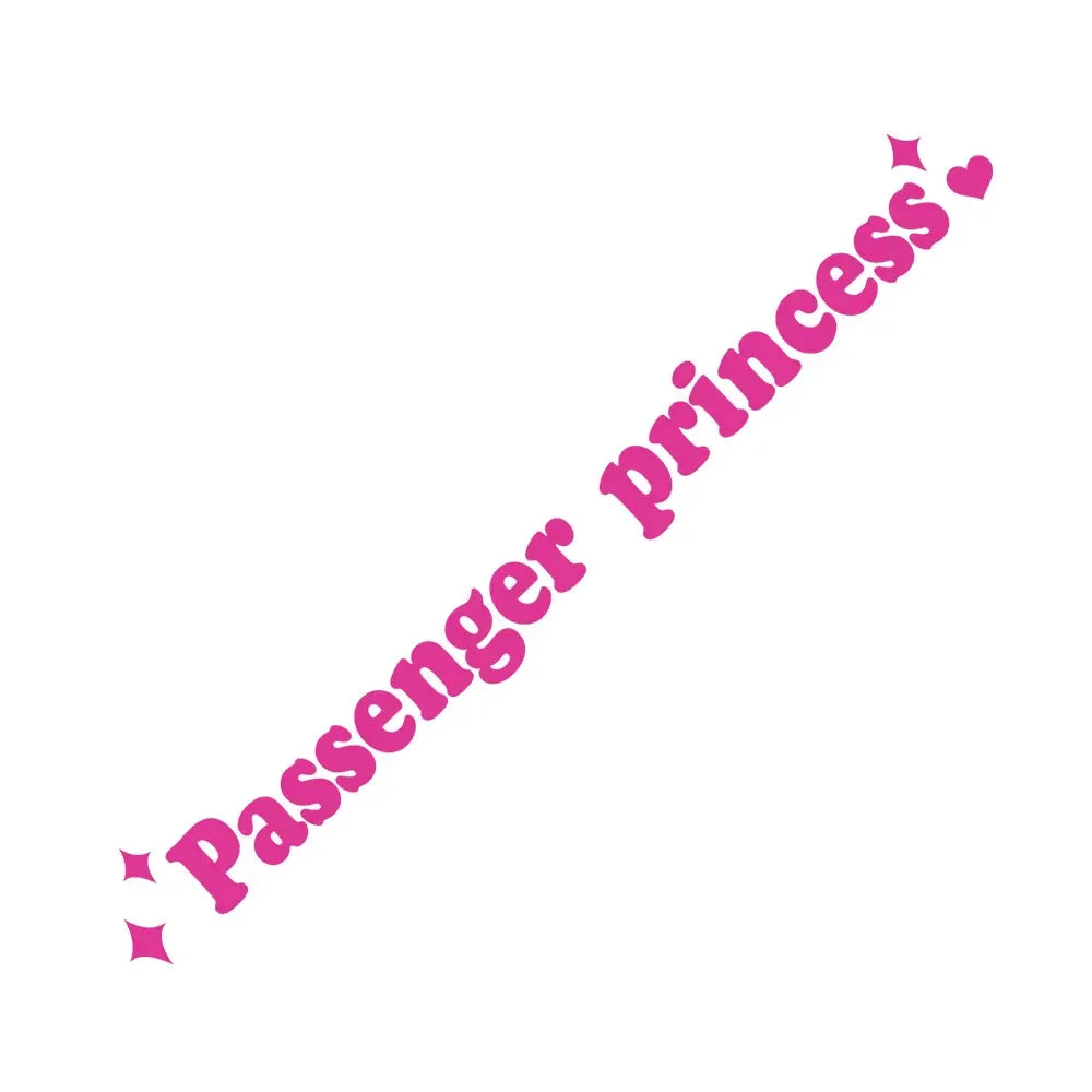 Passenger Princess Car Sticker Cute Car Mirror Sticker Princess Car Sticker Self-adhesive Rearview Mirror for Suv