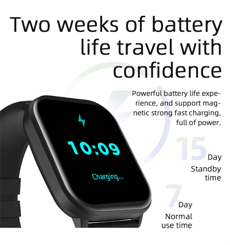 2024 New For Xiaomi Huawei Samsung Smart Watch Men Women Heart Rate Blood Pressure Fitness Tracker Bluetooth Call Smartwatch Man