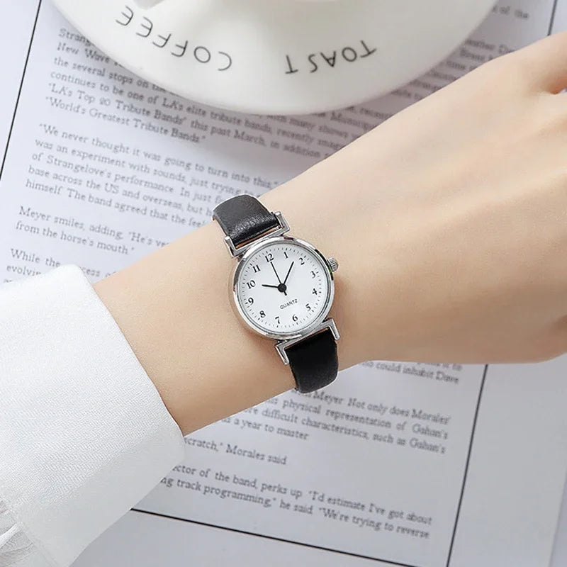 Brand Quartz Watchesfor Women Hight Quality Ladies Luxury Fashion Small Dial Casual Watch Leather Wristwatch Relojes Para Mujer