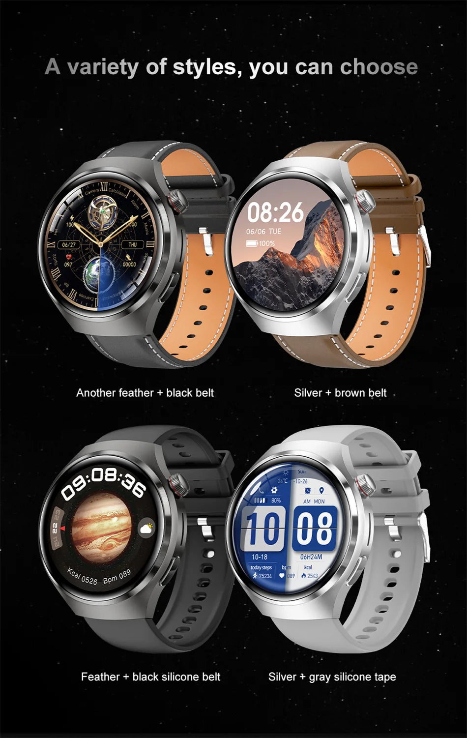 2025 New for HUAWEI Original Premium GPS Smart Watch TWS 2 in 1 NFC Bluetooth Call Earphone Heart Rate Waterproof Smart Bracelet