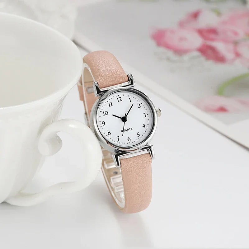Brand Quartz Watchesfor Women Hight Quality Ladies Luxury Fashion Small Dial Casual Watch Leather Wristwatch Relojes Para Mujer