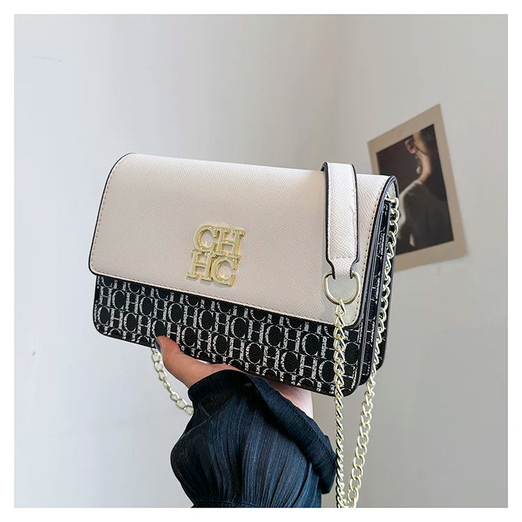 CH Pure Color Design Classic Ladies Crossbody Bag Fashion Luxury Brand Multi Embossed Ladies Handbag Ladies Shoulder Bag