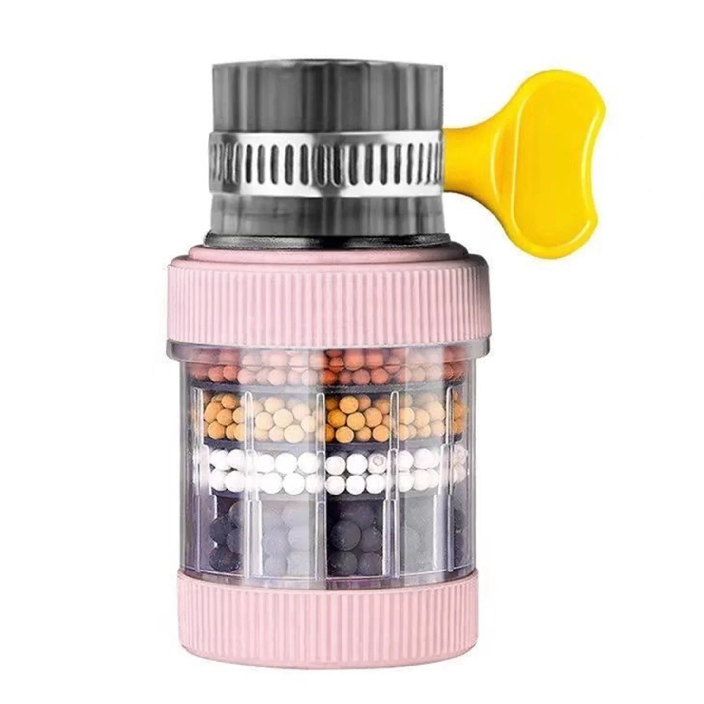 6-Layers Universal Kitchen Faucet Purifier Tap Filter Water Saving Bubbler Activated Carbon Filtration Shower Head Nozzle Filter
