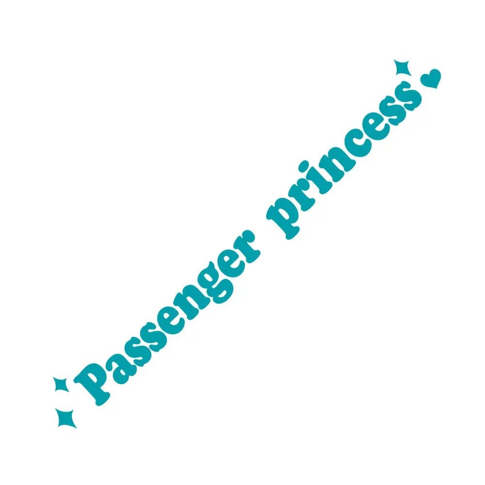 Passenger Princess Car Sticker Cute Car Mirror Sticker Princess Car Sticker Self-adhesive Rearview Mirror for Suv