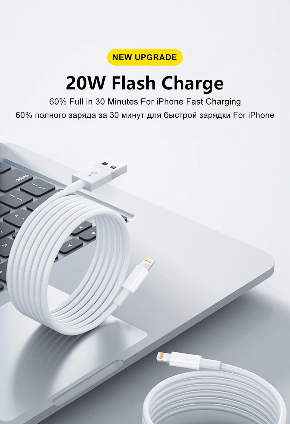 For APPLE USB Cable For iPhone 13 12 11 14 Pro Max XR X XS Max 6S 6 7 8 Plus iPad iPhone Charger Fast Charging Cable Accessories