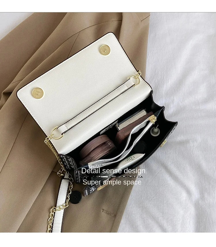 CH Pure Color Design Classic Ladies Crossbody Bag Fashion Luxury Brand Multi Embossed Ladies Handbag Ladies Shoulder Bag