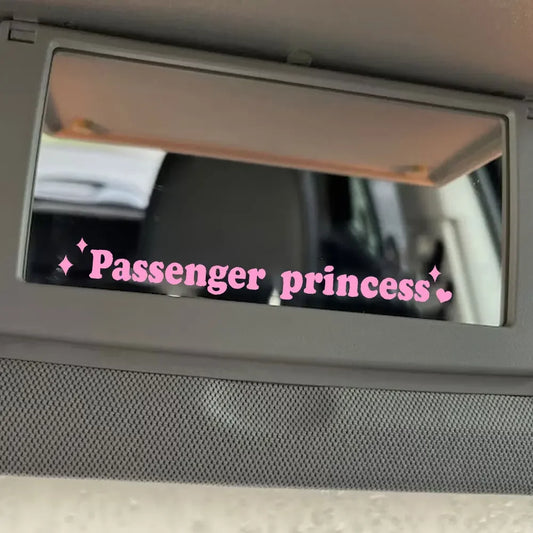 Passenger Princess Car Sticker Cute Car Mirror Sticker Princess Car Sticker Self-adhesive Rearview Mirror for Suv