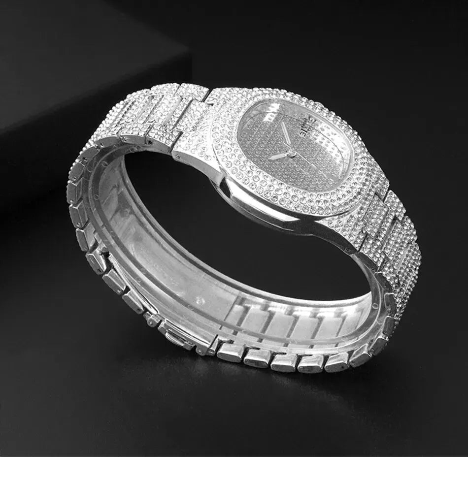 Luxury Fashion Mens Stainless Steel Watches Male Sports Quartz Wristwatch Calendar Luminous Clock Men Business Casual Watch