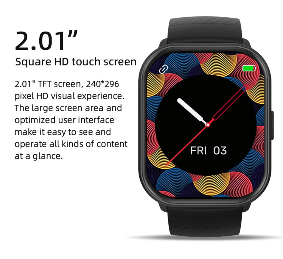 2024 New For Xiaomi Huawei Samsung Smart Watch Men Women Heart Rate Blood Pressure Fitness Tracker Bluetooth Call Smartwatch Man