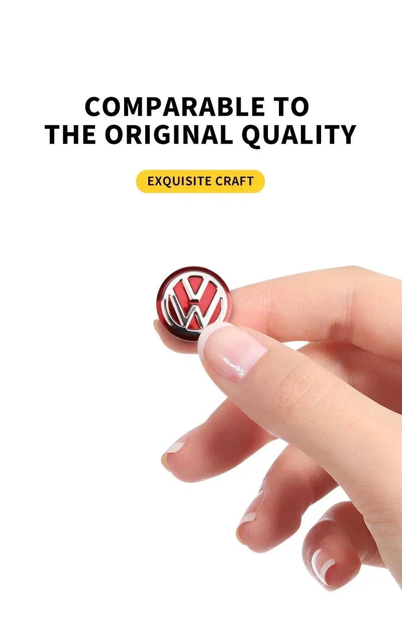 14mm Car Key Badge Emblem Replacement Car Key Stickers For Volkswagen VW Polo Passat B5 B6 B7 T4 T5 Golf 4 5 6 Tiguan Jetta GTI