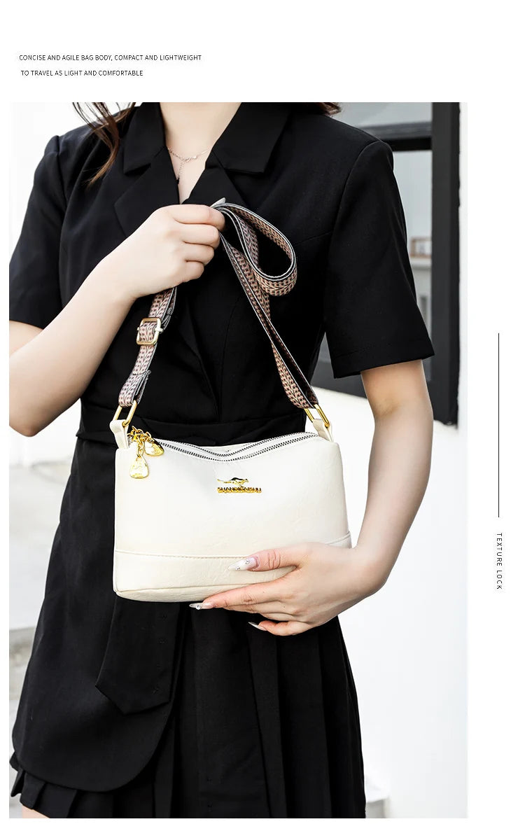 Sac A Main High Quality Soft Leather Luxury Purses And Handbags Female Bags Designer Multilayer Women Shoulder Crossbody Bags