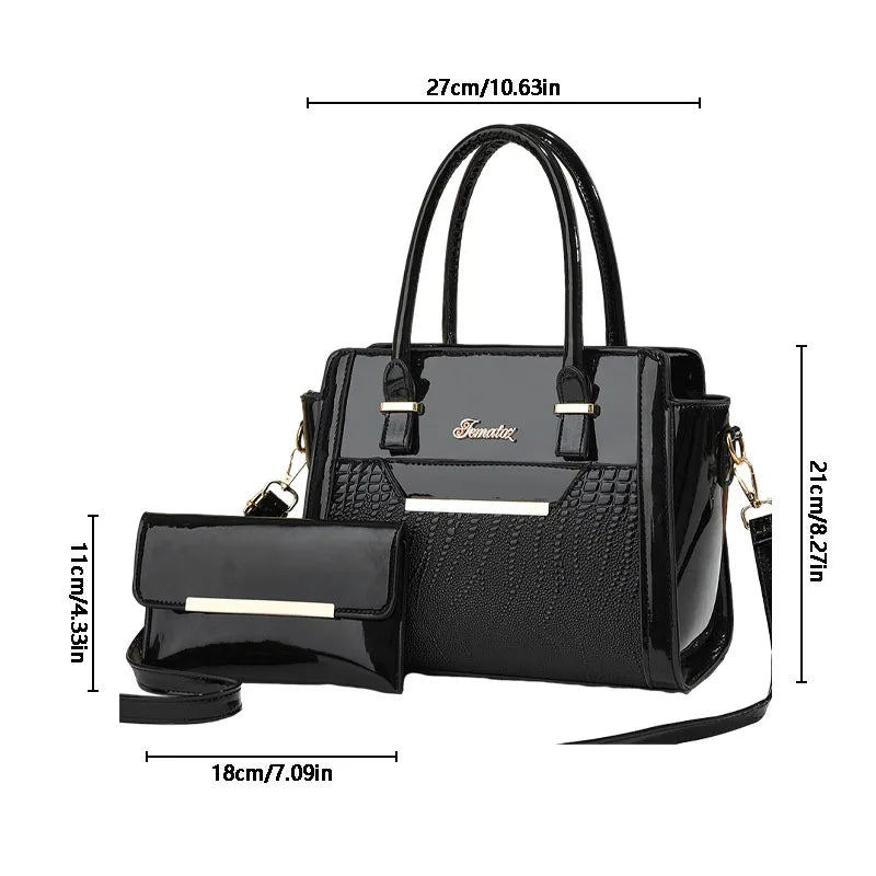 New Large Capacity Crocodile Print Handbag Mother Bag Women's Bag High Quality Shoulder Tote Bag
