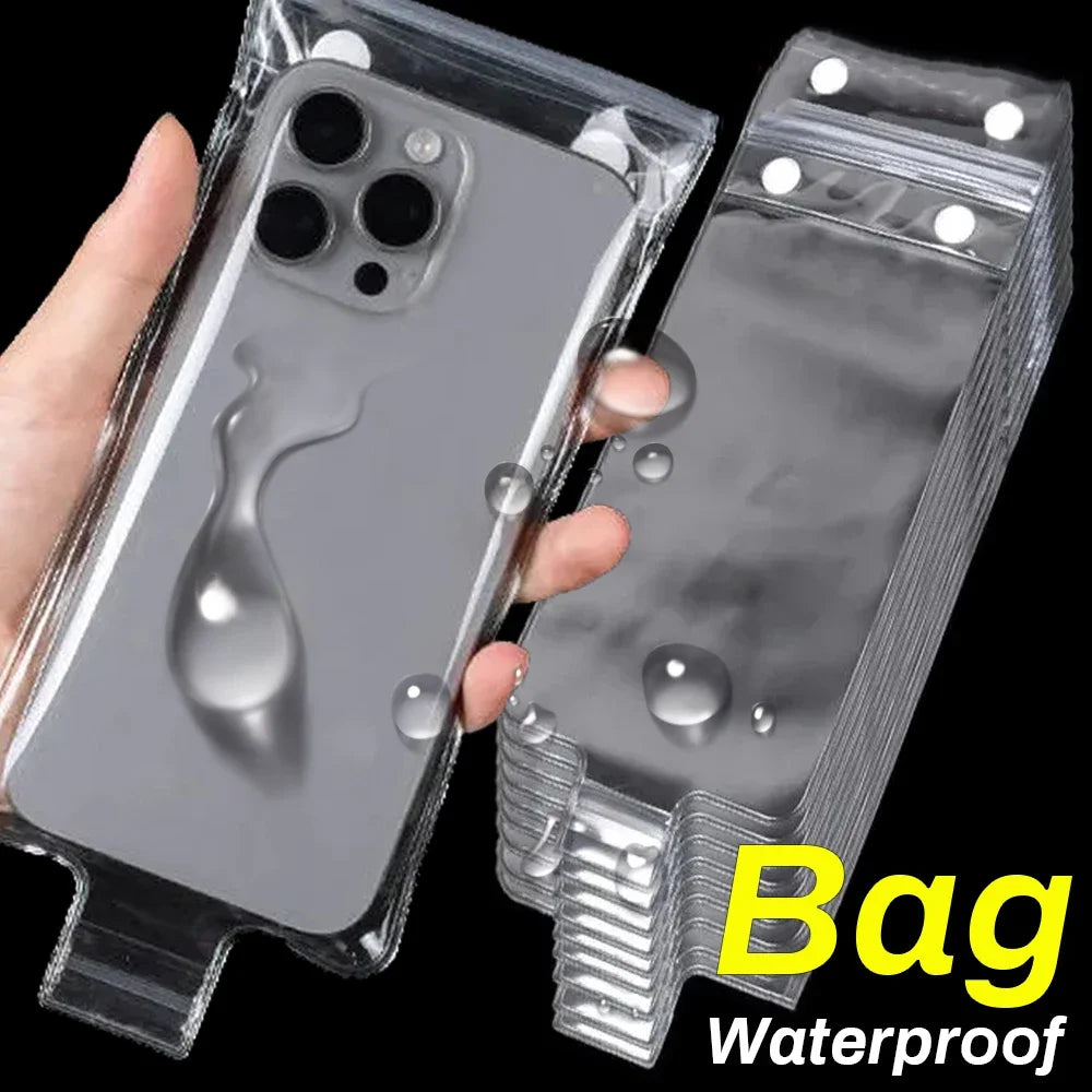 Transparent Waterproof Phone Case Universal Underwater Phone Protector Pouch Bags for iPhone 16 Pro Max Samsung Xiaomi Summer
