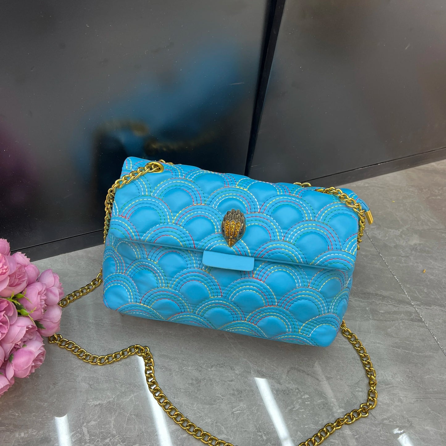 2024 New Season Fashion Textured Shoulder Bag, Simple and Versatile Tote, Designer Stitched Solid Color Crossbody Bag