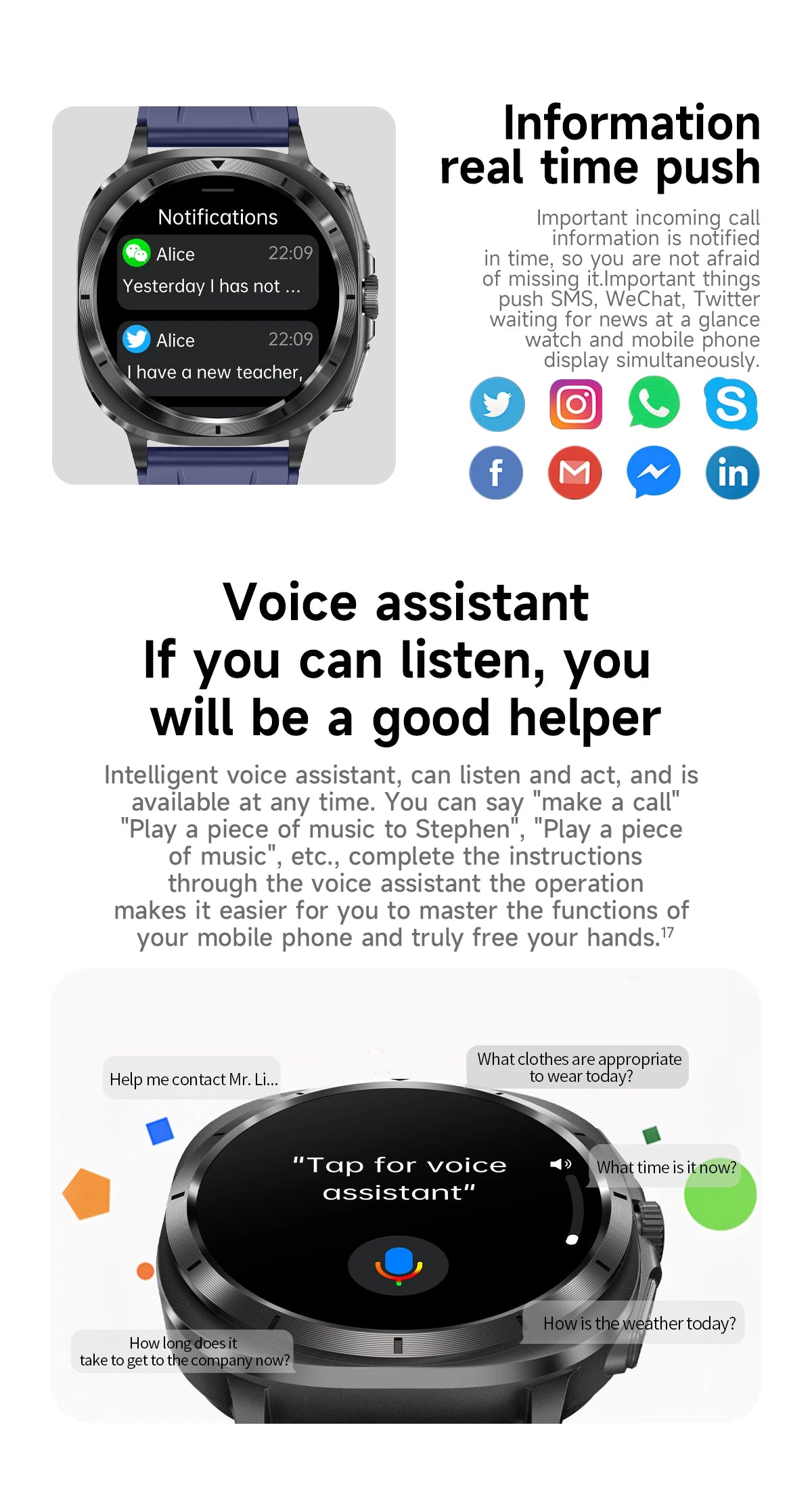 2025 New For Samsung Galaxy Watch 7 Blood Lipids Uric Acid Blood Pressure Body Analysis Smart Watch ECG+PPG Clock Smartwatch Men
