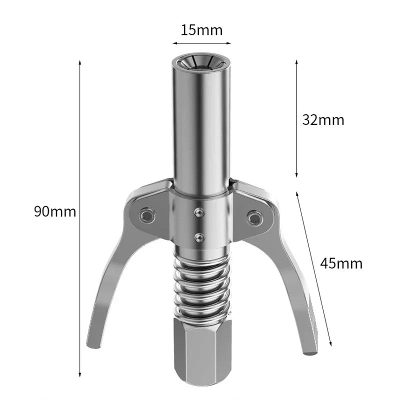 Grease Guns Coupler Heavy-Duty Oil Injector Pump Syringe Lubrication Nozzle Tooling Manual Greaser Fat Press Tip Car Accessories
