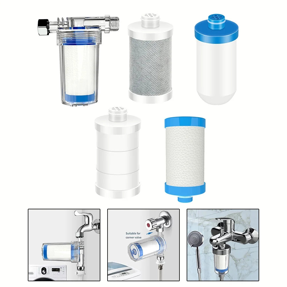 1PC Purifier Output Universal Shower Filter PP Cotton Shower Strainer Faucet Water Heater Purification Kitchen Bathroom Fittings