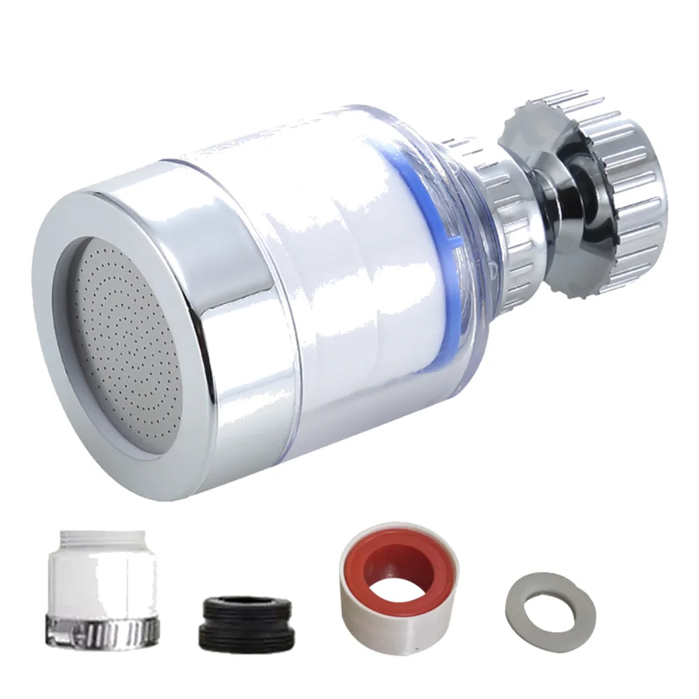 360 Degree Rotating Faucet Filters Bubbler Mount Anti-splash for Household Kitchen Bathroom Faucet Water Clean Filter Purifier