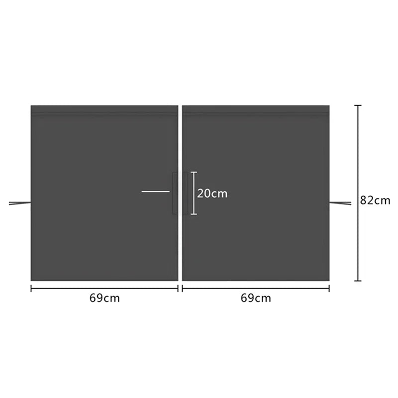 Universal Car Privacy Curtains Between Rear Seat Privacy Protection Sun Shades Side Window Covers for Taxi Car Travel Accessorie