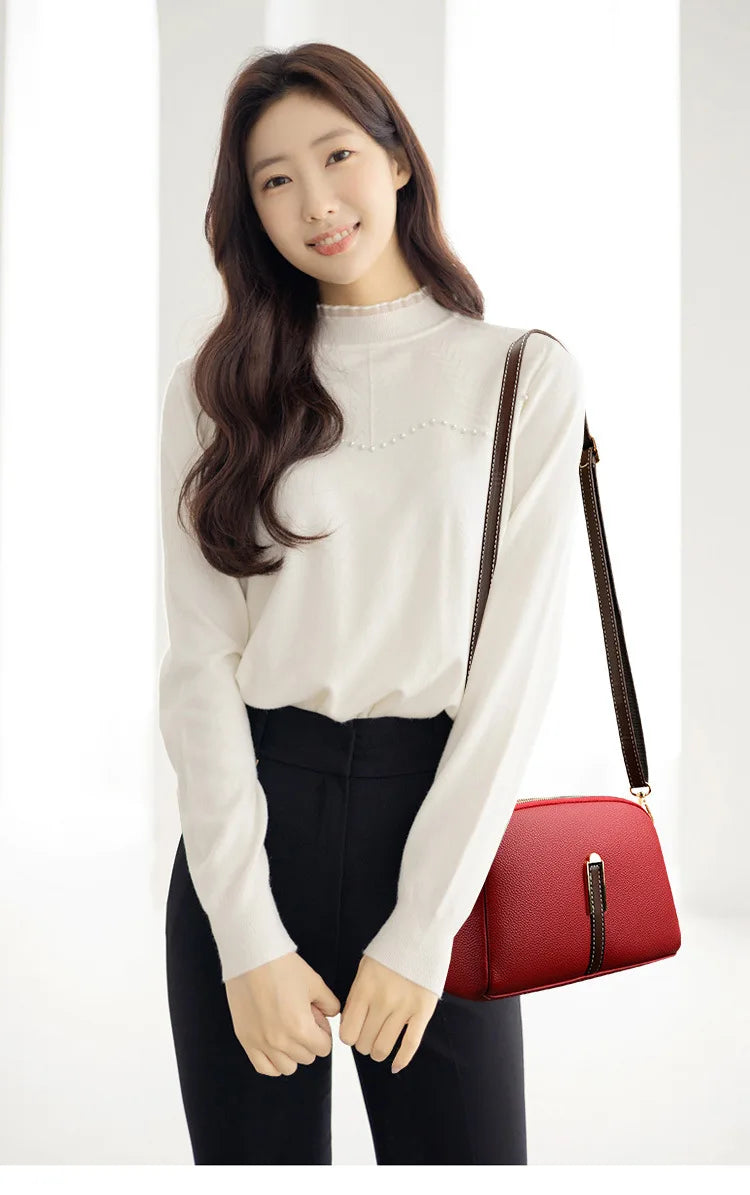 100% Genuine Leather Shoulder bag Women Handbag Designer Cowhide Flap Bag Luxury Women's Messenger Bags Crossbody Bags For Women