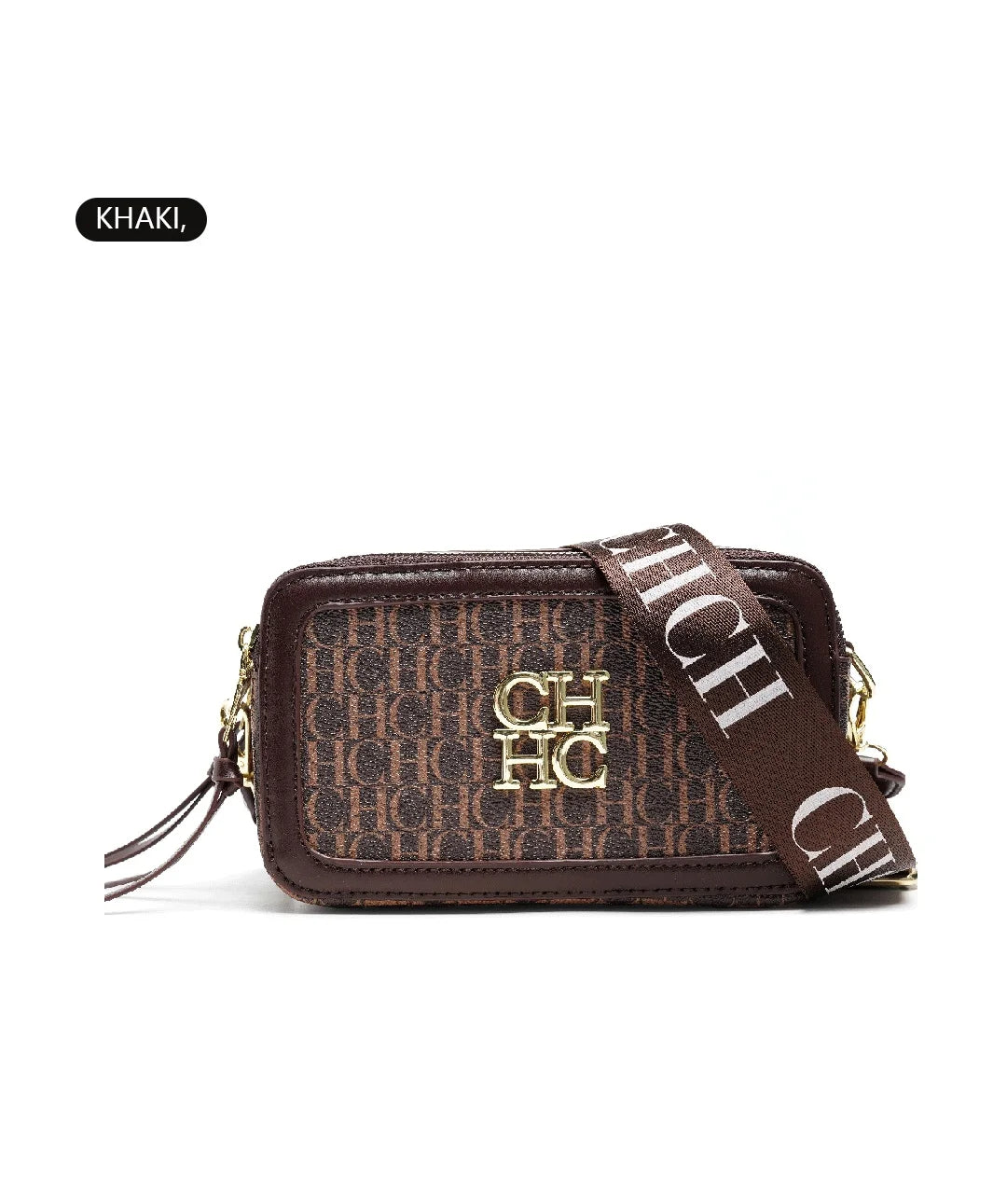 CH Women's Crossbody Bag Letter High Quality Bag Fashion Women's Elegant Shoulder Bag Square Design Solid Color Classic Trendy