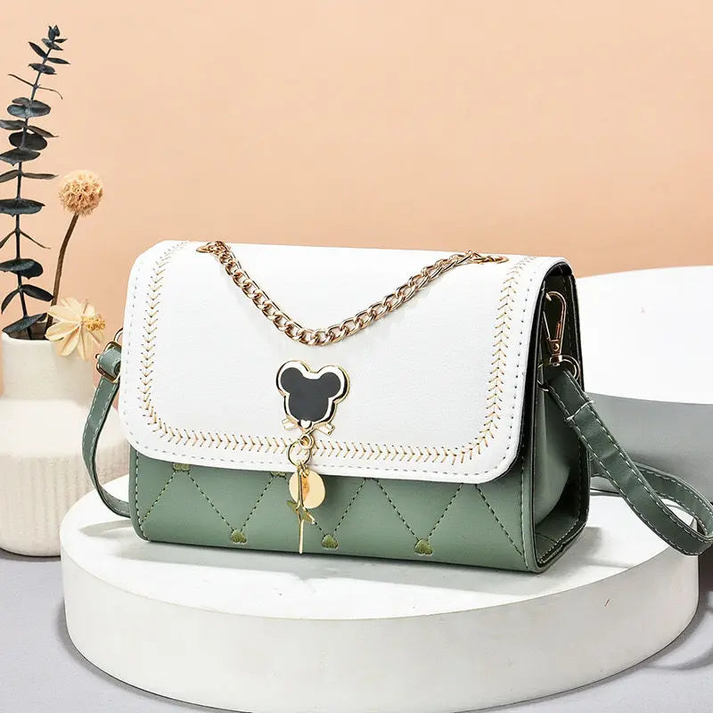 Disney cute Mickey Women's Crossbody Shoulder Bag Luxury Brand Fashion Girls' Handbag High Quality Multifunctional Women's Bag