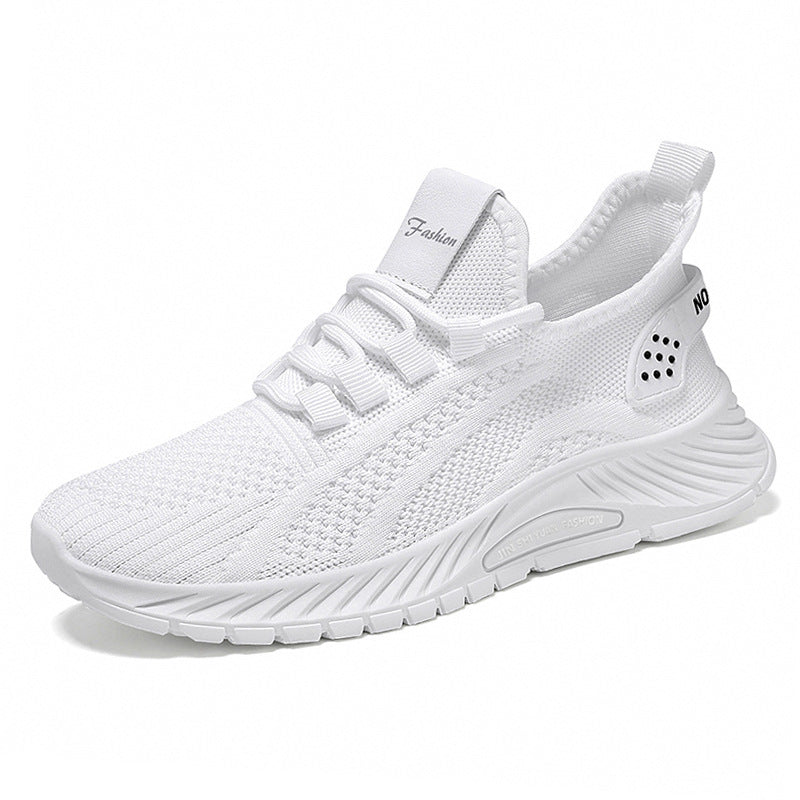 Modische, lässige Sportschuhe für Damen, flache Schnürschuhe, leichte, atmungsaktive Laufschuhe aus Mesh