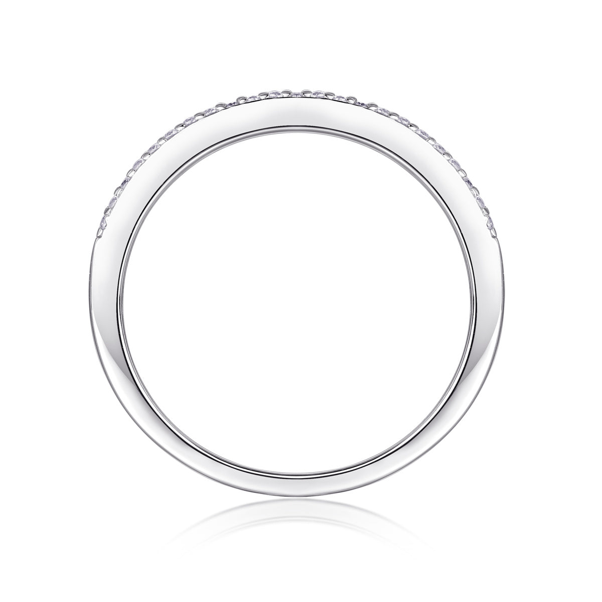 Arrangieren Sie den quadratischen Diamantring Luxusmode Moissanite Silberring 
