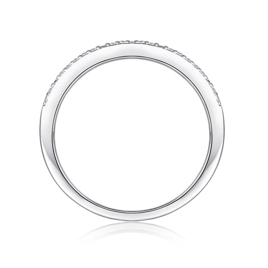 Arrangieren Sie den quadratischen Diamantring Luxusmode Moissanite Silberring 